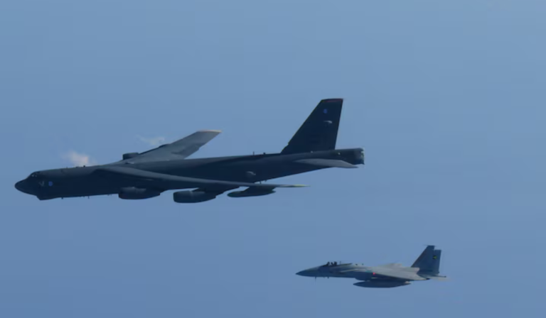 US bombers join Japanese jets in show of force after China-Russia drills, Tokyo says